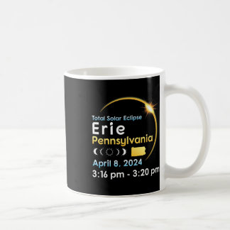Mug Total Éclipse Solaire À Erie Pennsylvanie En Avril