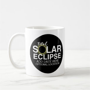 Mug Total Solaire Eclipse - 2024 ou date personnalisée