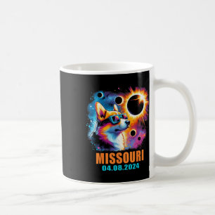 Mug Totalité Total Solaire Eclipse 2024 Missouri Corgi