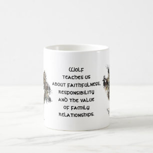 Mug Totem de loup, guide animal Inspiration de loup gr