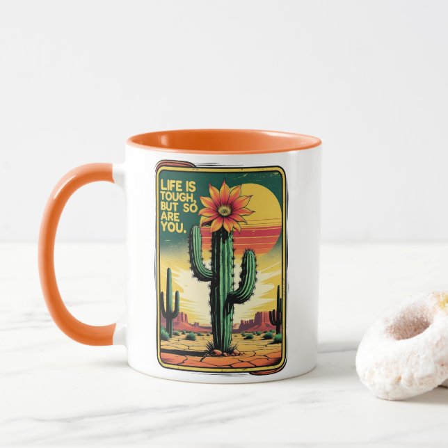 Mug Tough like life (Avec donut)