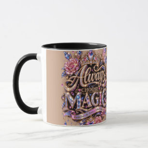 Mug Toujours choisir le design Crystal Magic Sparkle