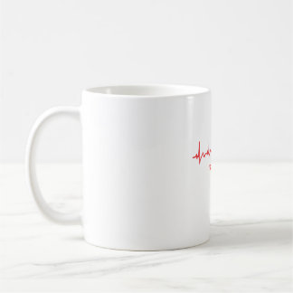 Mug Toujours en vie – Rythme Cardiaque Minimal Design 