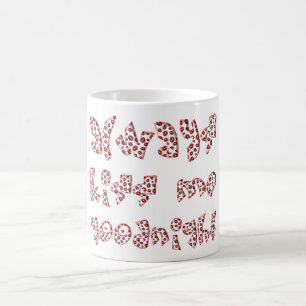 Mug Toujours m'embrasser bonsoir mignon rouge baisers