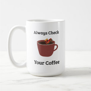 Mug Toujours Vérifier Votre Café Humour de Maman