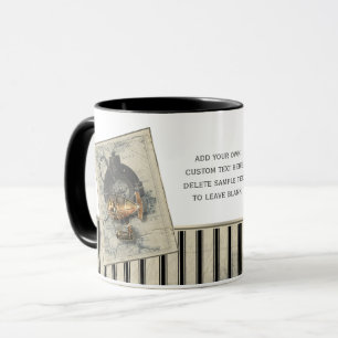 Mug Tour de dirigeable de Steampunk
