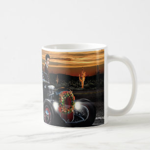 Mug Tour de joie de Noël de Marilyn et d'Elvis