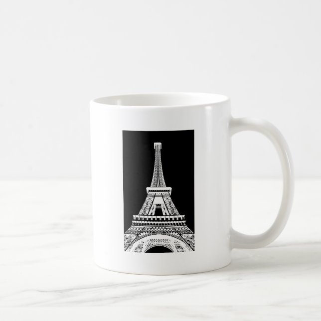 Mug Tour Eiffel noir blanc (Droite)