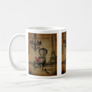 Mug Tour Eiffel rococo baroque de Paris de lustre