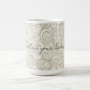 Mug Tourbillons de cœur chic romantique
