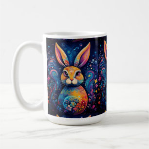 Mug Tourbillons et coeurs Bleu