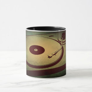 Mug Tourne-disque rétro cool Grunge