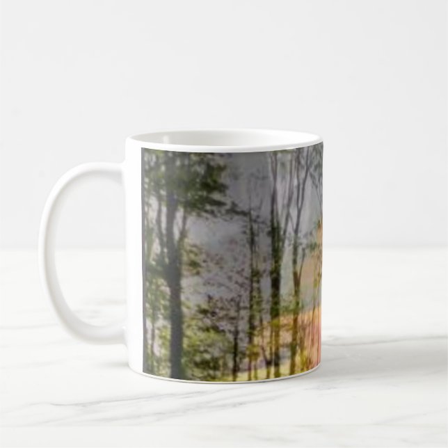 Mug Tournesol et forêt originale (Gauche)