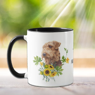 Mug Tournesol Eucalyptus Airedale Terrier Chien