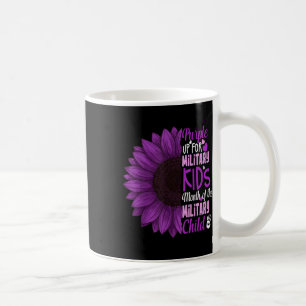 Mug Tournesol Violet Haut Pour Les Enfants Militaires