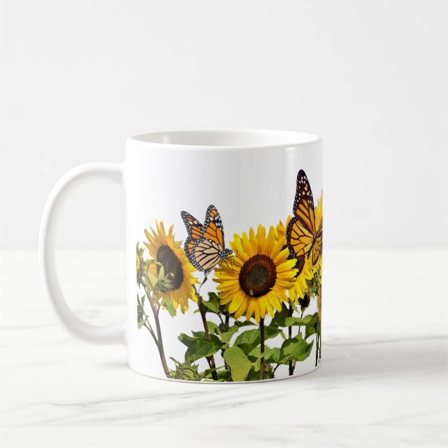 Mug Tournesols de moisissure de café (Gauche)
