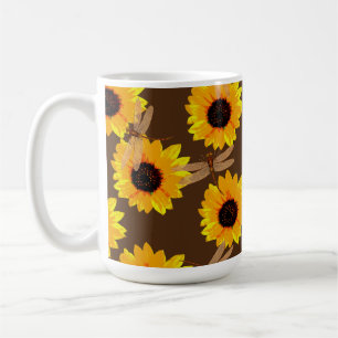 Mug Tournesols Et libellules,