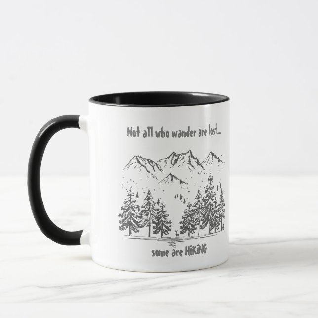 Mug Tous ceux qui se baladent ne sont pas perdus RANDO (Gauche)