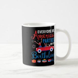 Mug Tous En Amérique Fête À Mon Anniversaire Juillet 4