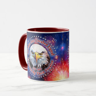 Mug Tous les hommes sont créés égaux Brown Eagle Feux