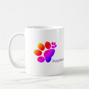 Mug - Tous les pouces Polydactyle Pawprints