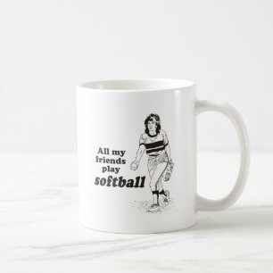 Mug Tous mes amis jouent au softball