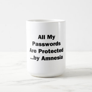 Mug Tous mes mots de passe sont protégés... par l'amné