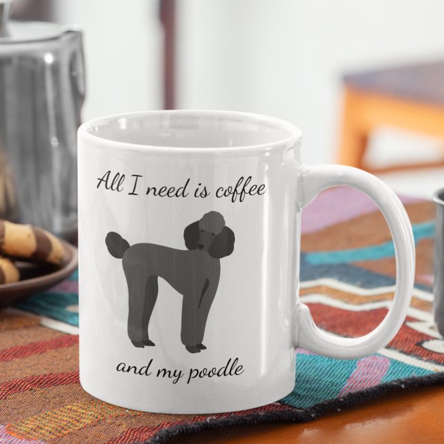 Mug Tout ce dont j'ai besoin c'est du café et mon cani (Créateur téléchargé)