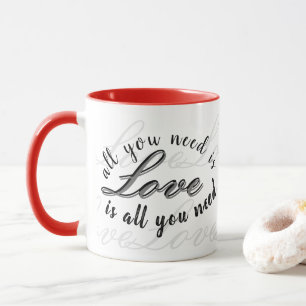 Mug 'Tout ce dont vous avez besoin c'est l'amour' Cade