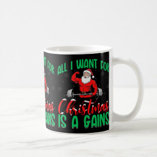 Mug Tout ce que je veux pour Noël, c'est des gains de