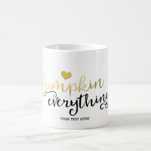 Mug TOUT CITROUILLE Automne Noir & Or