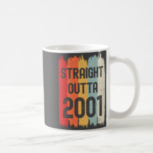 Mug Tout droit sorti de 2001 Drôle Rétro Anniversaire 