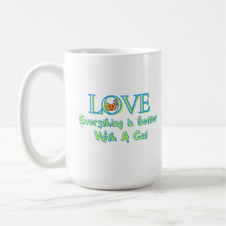 Mug Tout est mieux avec un chat