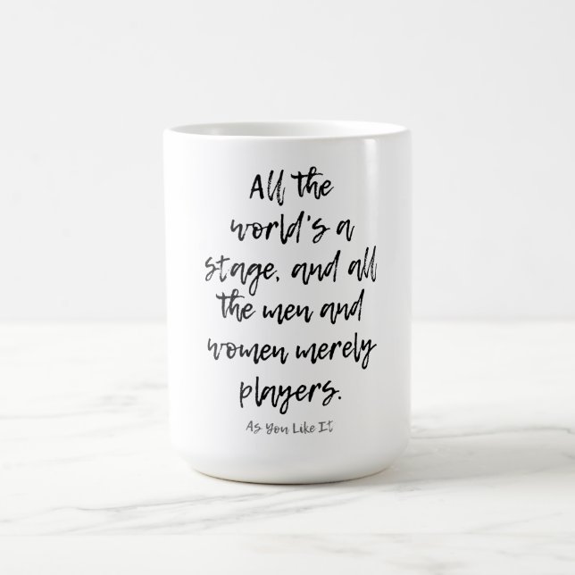 MUG TOUT LE MONDE EST UNE SCÈNE SHAKESPEARE PLAY (Centre)