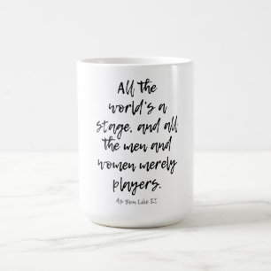 MUG TOUT LE MONDE EST UNE SCÈNE SHAKESPEARE PLAY