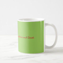 Mug Tout que je veux pour Noël est paix et