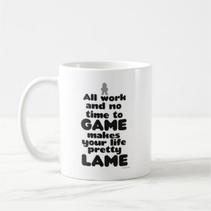 Mug Tout Travail Pas De Temps Pour Les Amoureux Du Jeu