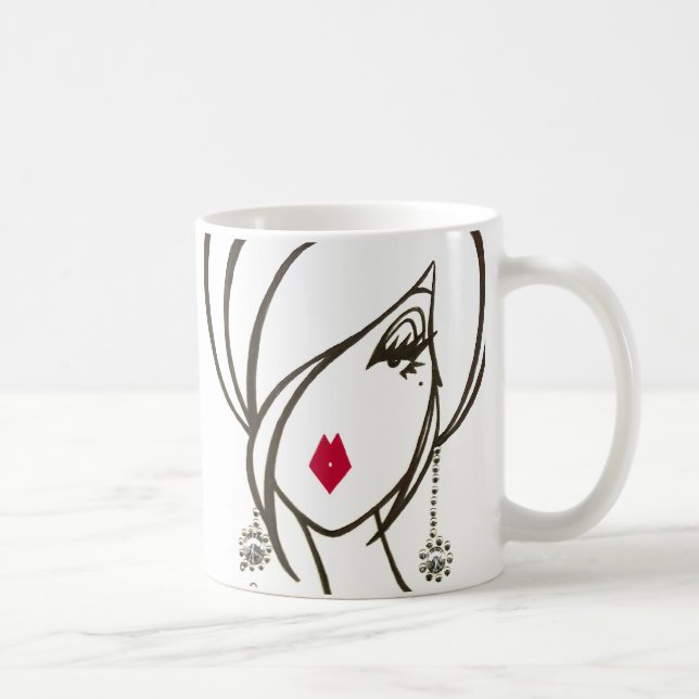 Mug "Tout une fille doit être heureuse… " (Droite)