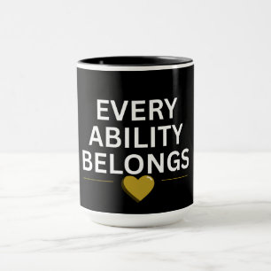 Mug Toute capacité appartient Cœur inclusif