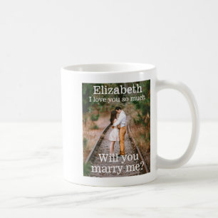 Mug Toute proposition de mariage texte Photo Mariez-mo