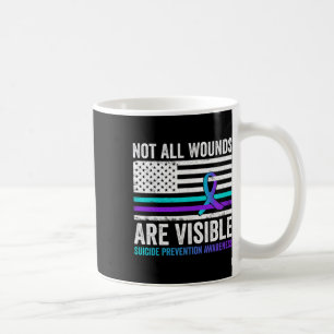 Mug Toutes les blessures ne sont pas visibles Drapeau