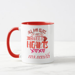 Mug Toutes mes cours sont du coeur doux, professeur Va