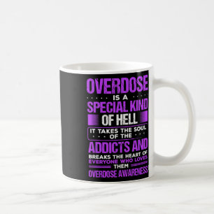 Mug Toxicomanie Purple Ribbon Sensibilisation à la sur