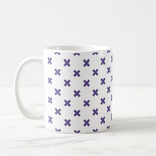 Mug Traces croisées ultra violettes sur blanc