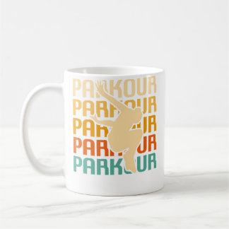 Mug Traceur de Parkour Classique Rétro Vintage