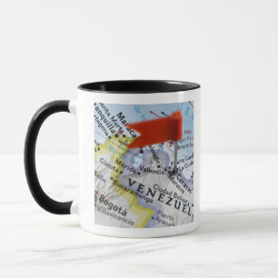 Mug Tracez la goupille placée à Caracas, Venezuela s