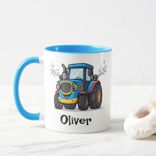 Mug Tracteur Bleu Musical Mignon qui Chante