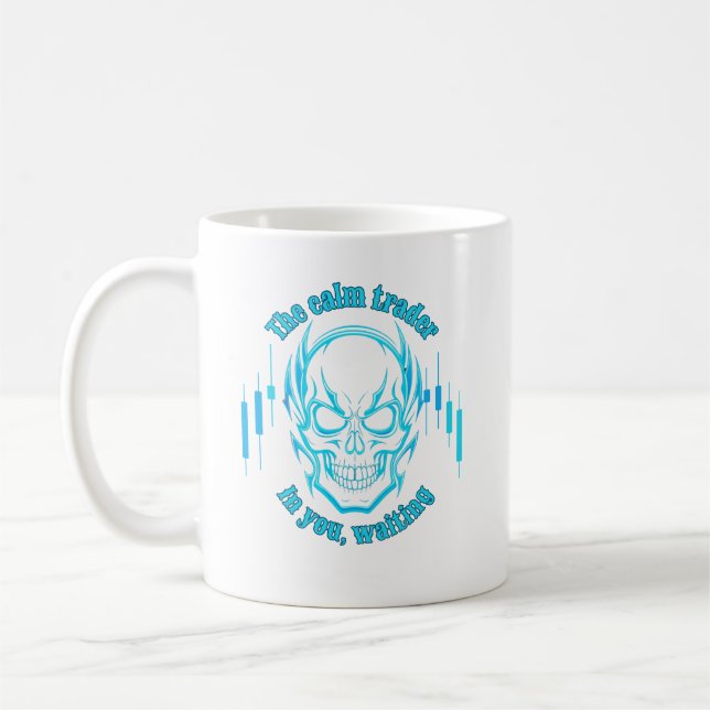 Mug Trade Motivation | Skull | Calm Trader (Gauche)