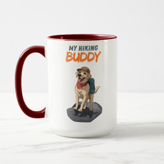 Mug Trail Buddy – Hiking Labrador Adventure (Gauche)