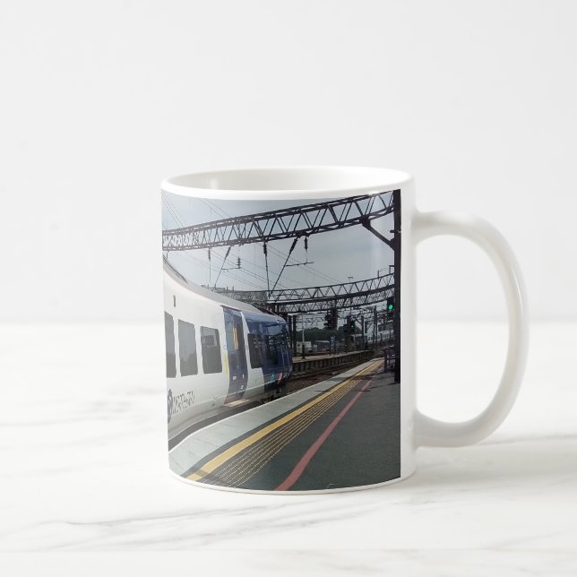 Mug Train bleu et blanc (Droite)